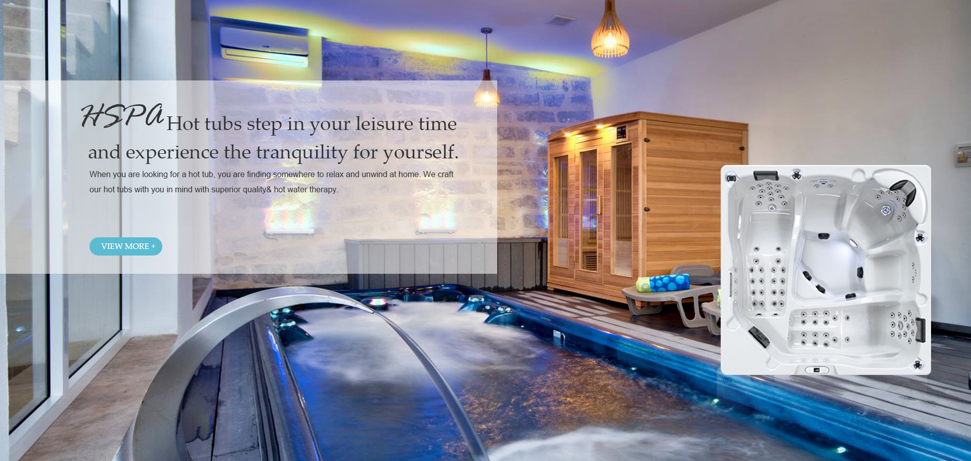 HSPA Hot Tub and Massage, Leisure Products -Sauna room, Shower