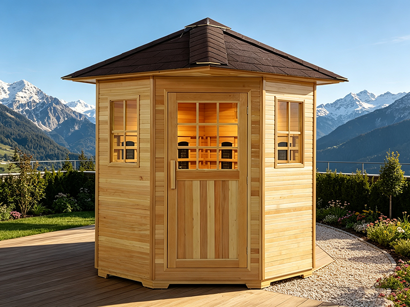 Canadian Cedar Outdoor Sauna H-FR502