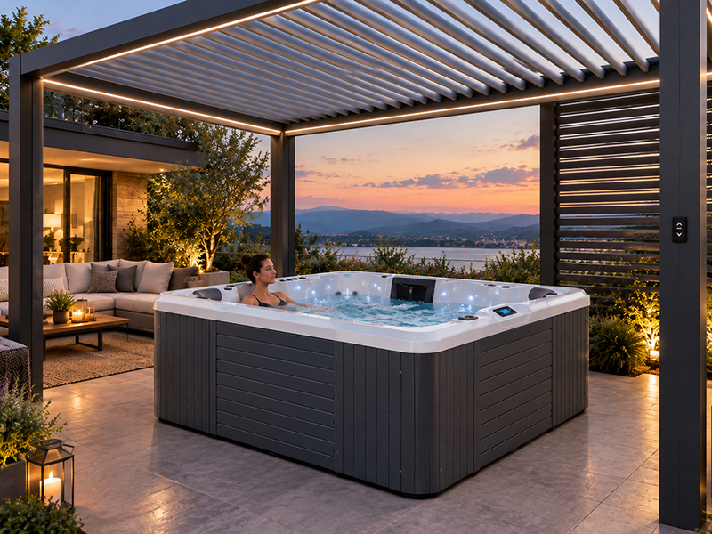 Outdoor Spa For Real Estate H-G7011