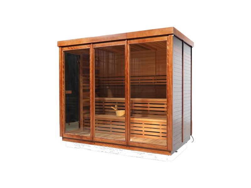Modern Flat Roof Outdoor Sauna H-HS604