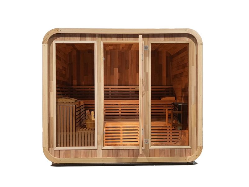 Curved Outdoor Sauna H-R2018P