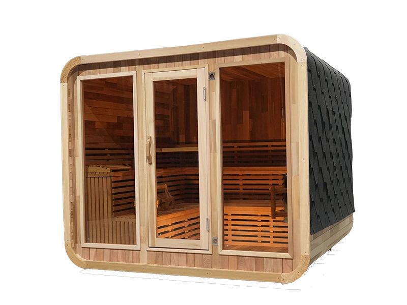 Curved Outdoor Sauna H-R2018P